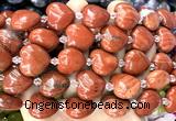 CHG211 15 inches 20mm heart red jasper beads wholesale
