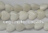 CHG22 15.5 inches 10*10mm heart shell beads wholesale