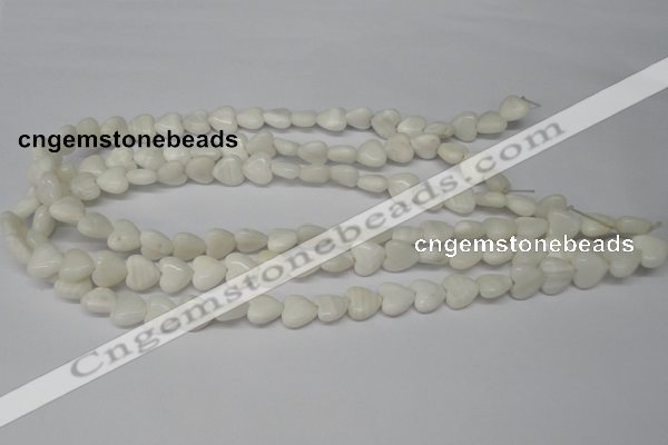 CHG22 15.5 inches 10*10mm heart shell beads wholesale