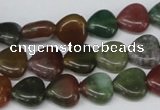 CHG24 15.5 inches 10*10mm heart Indian aventurine beads wholesale