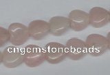 CHG25 15.5 inches 10*10mm heart rose quartz beads wholesale