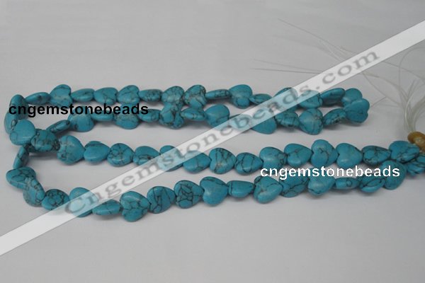 CHG31 15.5 inches 12*12mm heart turquoise beads wholesale