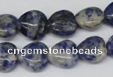 CHG43 15.5 inches 14*14mm heart sodalite gemstone beads wholesale