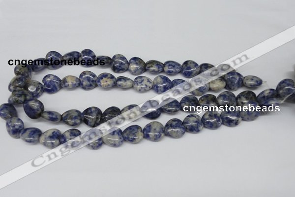 CHG43 15.5 inches 14*14mm heart sodalite gemstone beads wholesale