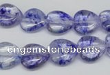 CHG44 15.5 inches 14*14mm heart dyed crystal beads wholesale