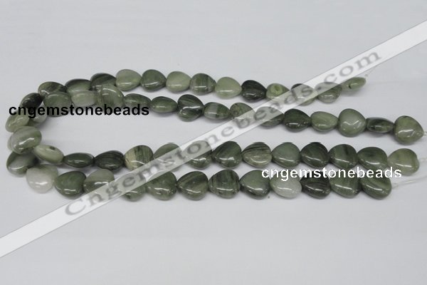 CHG46 15.5 inches 14*14mm heart silver leaf jasper beads wholesale