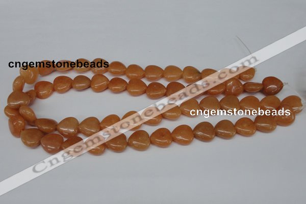 CHG47 15.5 inches 14*14mm heart red aventurine beads wholesale