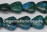 CHG61 15.5 inches 16*16mm heart dyed chrysocolla beads wholesale