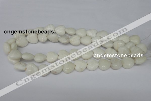 CHG62 15.5 inches 16*16mm heart shell beads wholesale