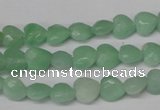 CHG90 15.5 inches 8*8mm faceted heart amazonite beads wholesale