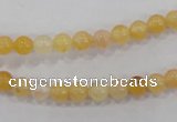 CHJ01 15.5 inches 4mm round honey jade stone beads wholesale