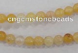 CHJ02 15.5 inches 6mm round honey jade stone beads wholesale