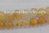 CHJ03 15.5 inches 8mm round honey jade stone beads wholesale