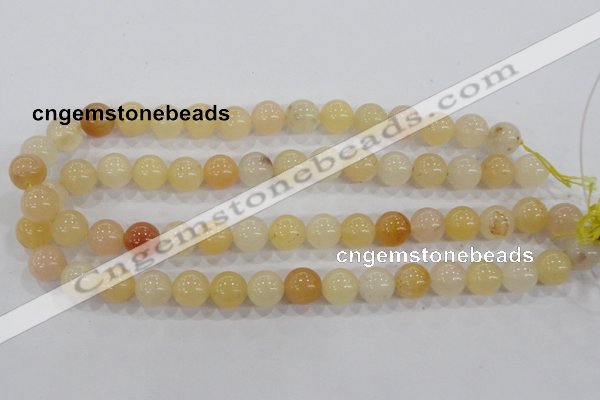 CHJ05 15.5 inches 12mm round honey jade stone beads wholesale