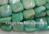 CHM08 16 inches 14*14mm square green hemimorphite beads wholesale