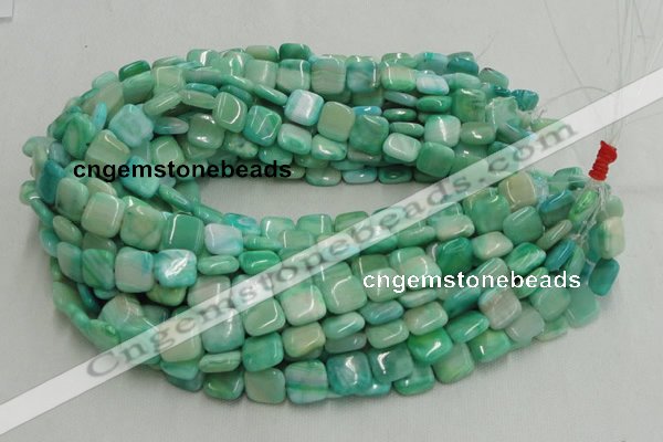 CHM08 16 inches 14*14mm square green hemimorphite beads wholesale