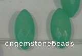 CHM18 15.5 inches 6*12mm faceted marquise green hemimorphite beads