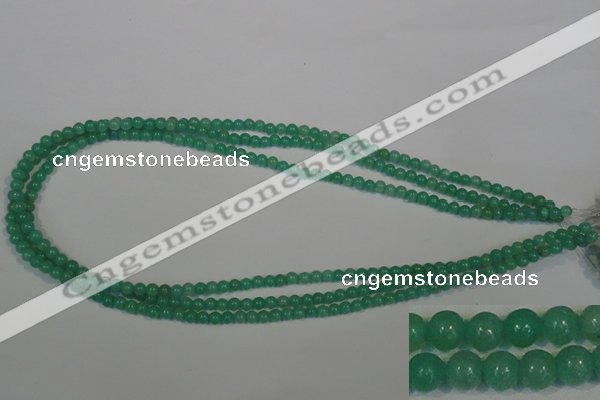 CHM20 15.5 inches 4mm round green hemimorphite beads