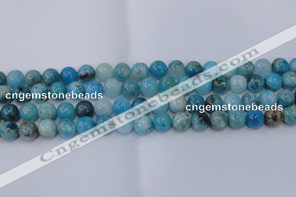 CHM204 15.5 inches 12mm round blue hemimorphite beads wholesale