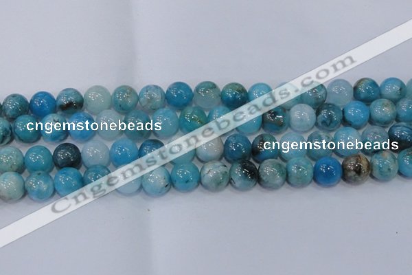 CHM205 15.5 inches 14mm round blue hemimorphite beads wholesale