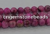 CHM220 15.5 inches 4mm round dyed hemimorphite beads wholesale
