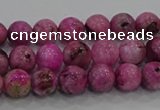 CHM221 15.5 inches 6mm round dyed hemimorphite beads wholesale