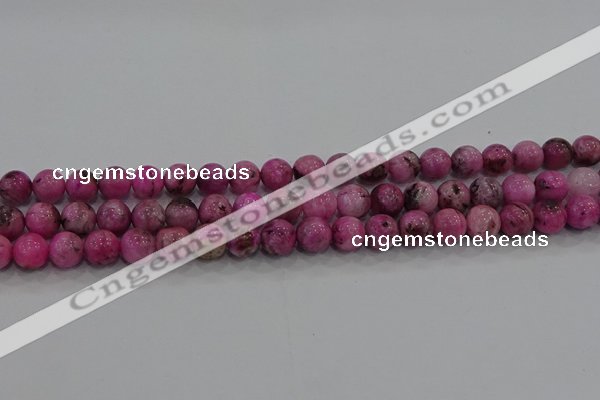 CHM222 15.5 inches 8mm round dyed hemimorphite beads wholesale