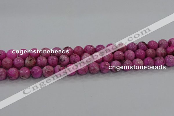 CHM223 15.5 inches 10mm round dyed hemimorphite beads wholesale