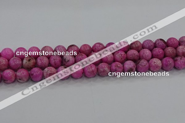 CHM224 15.5 inches 12mm round dyed hemimorphite beads wholesale