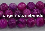 CHM230 15.5 inches 8mm round dyed hemimorphite beads wholesale