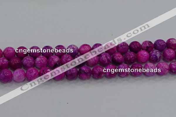 CHM233 15.5 inches 14mm round dyed hemimorphite beads wholesale