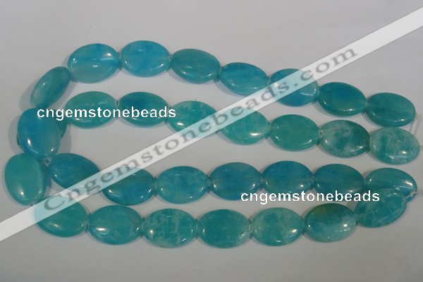 CHM28 15.5 inches 18*25mm oval blue hemimorphite beads wholesale