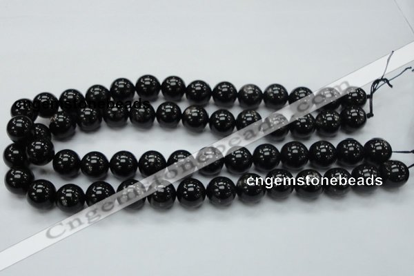 CHS02 15.5 inches 14mm round natural hypersthene gemstone beads