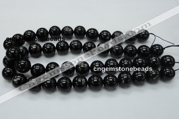 CHS03 15.5 inches 16mm round natural hypersthene gemstone beads