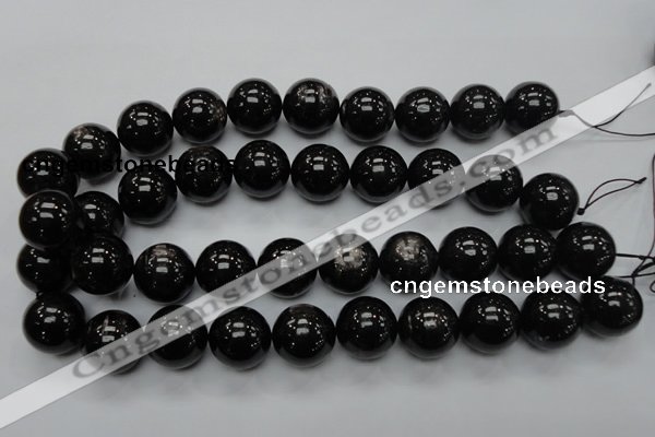 CHS05 15.5 inches 20mm round natural hypersthene gemstone beads