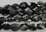 CHS11 15.5 inches 8*10mm faceted oval natural hypersthene beads