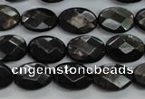 CHS14 15.5 inches 10*14mm faceted oval natural hypersthene beads