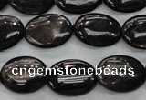 CHS73 15.5 inches 13*18mm oval natural hypersthene beads