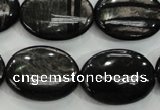 CHS75 15.5 inches 18*25mm oval natural hypersthene beads