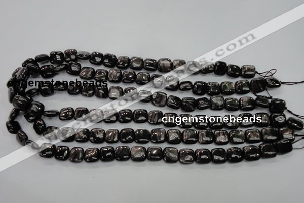 CHS80 15.5 inches 10*10mm square natural hypersthene beads