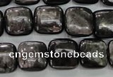 CHS82 15.5 inches 14*14mm square natural hypersthene beads