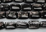 CHS89 15.5 inches 10*14mm rectangle natural hypersthene beads