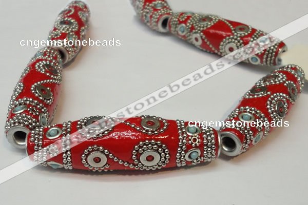 CIB05 17*60mm rice fashion Indonesia jewelry beads wholesale