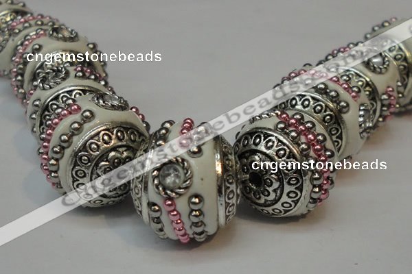 CIB110 18mm round fashion Indonesia jewelry beads wholesale