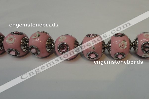 CIB120 19mm round fashion Indonesia jewelry beads wholesale