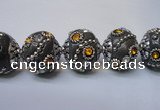 CIB124 19mm round fashion Indonesia jewelry beads wholesale