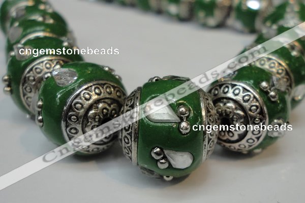 CIB145 18mm round fashion Indonesia jewelry beads wholesale