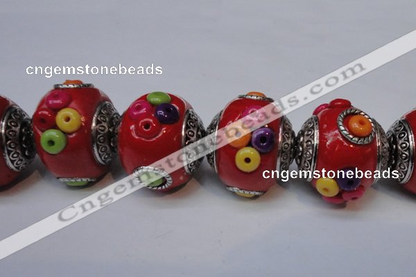 CIB150 21mm round fashion Indonesia jewelry beads wholesale