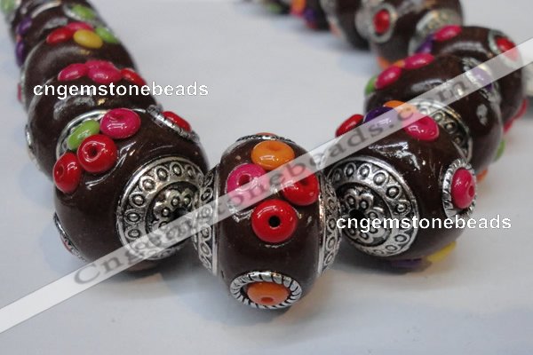 CIB153 21mm round fashion Indonesia jewelry beads wholesale