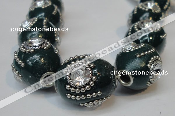 CIB161 19*22mm oval fashion Indonesia jewelry beads wholesale